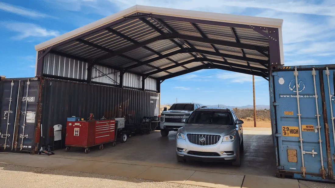 28' x 40' Container Cover steel building kit