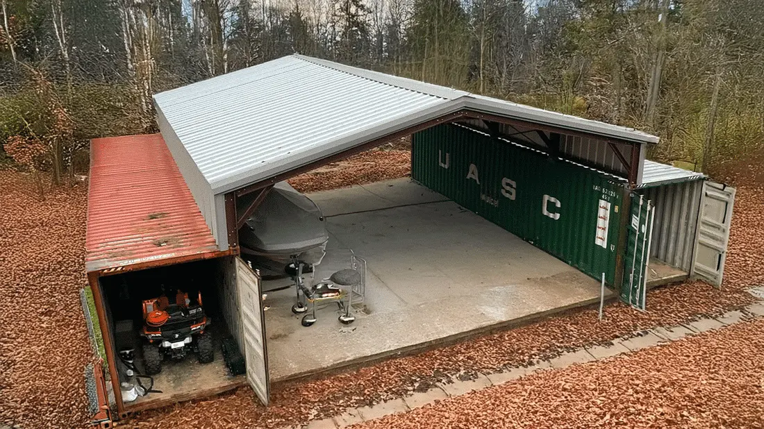 32' x 40' Container Cover steel building kit