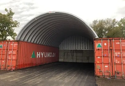 R 25' x 9' x 40' steel building kit