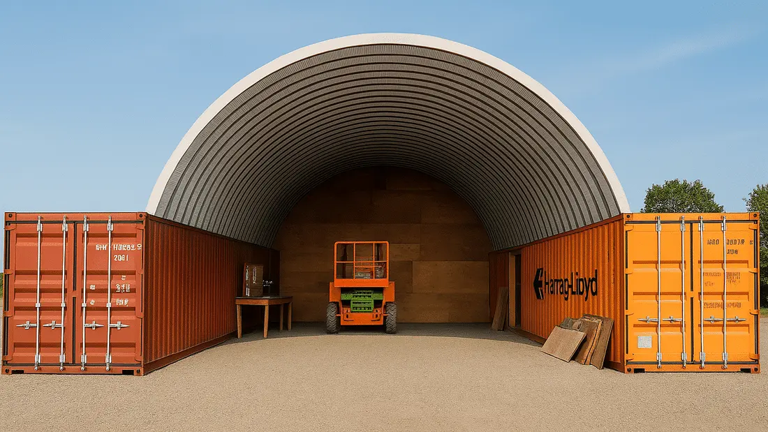 R Model 25' x 9' x 40' steel building kit
