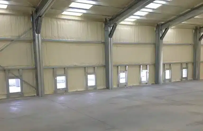 Skylights — Translucent panels set into the arch for daylight without electrical load.