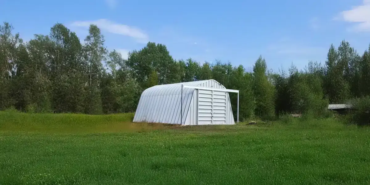Sliding Doors — Track-mounted sliding doors for wide agricultural and equipment openings.
