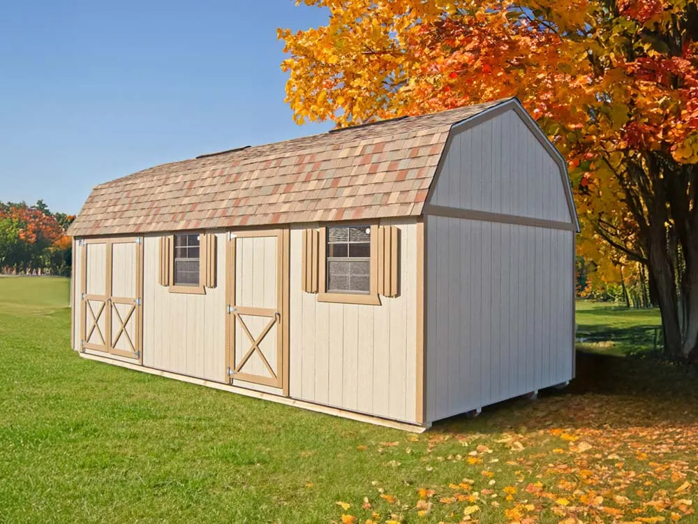 Barn Handyman — The partitioned workshop, with a loft on top