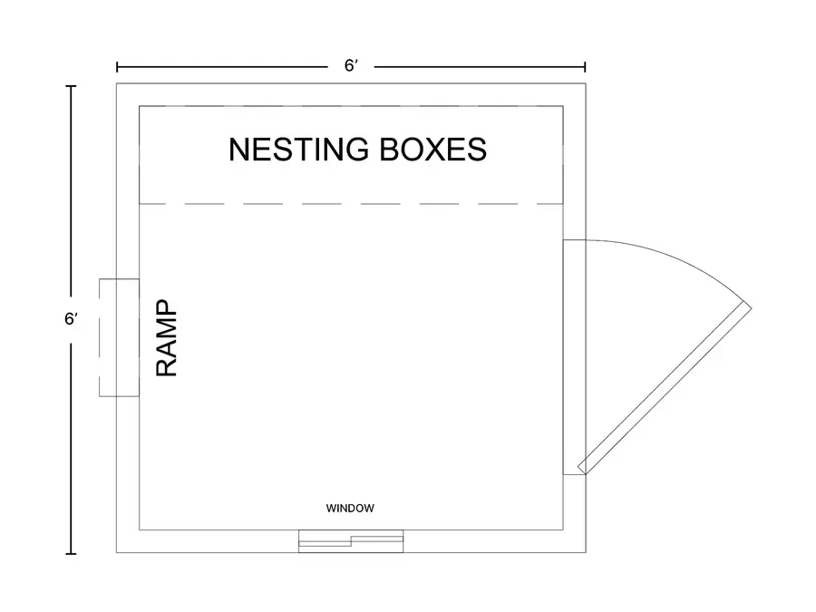 Floor plan 001 for the Chicken Coop