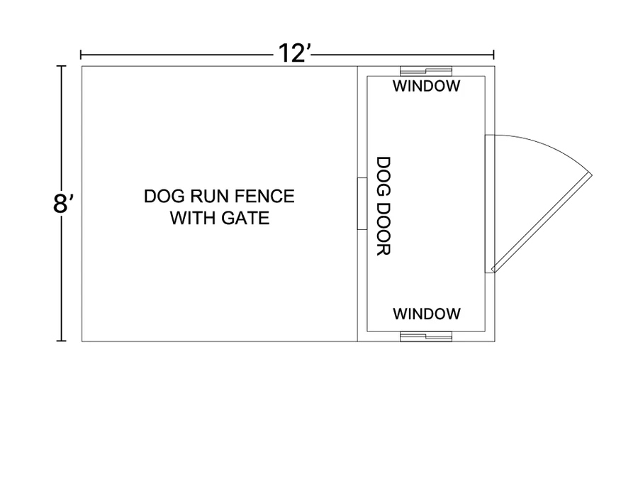 Floor plan 140 for the K-9 Condo