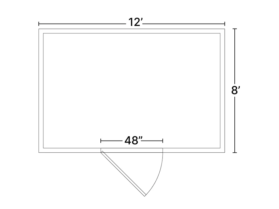 Floor plan 801 for the The Barn