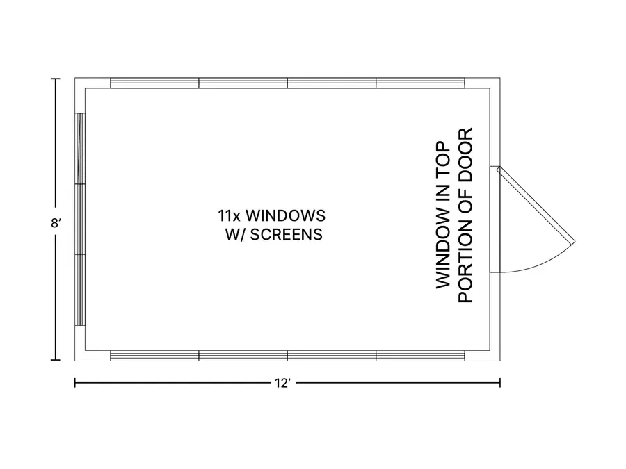 Floor plan 820 for the Greenhouse